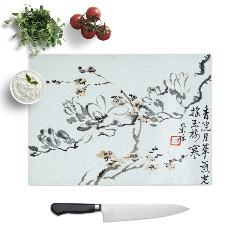 Glass Flowers Vol.2 by Wang Shishen Chopping Board, 28.5 cm W x 20 cm L