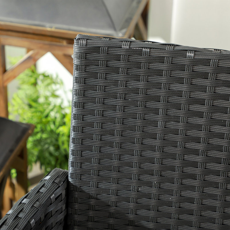 Chaise de patio avec coussins Bromelaid, Blanc