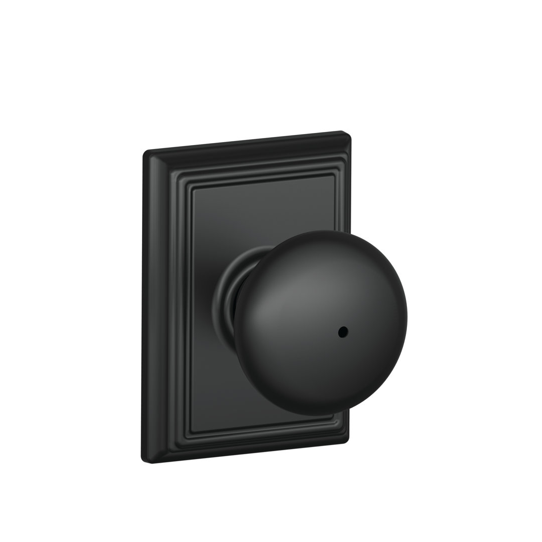Plymouth Bed and Bath Lock Knob with Addison Trim Schlage 