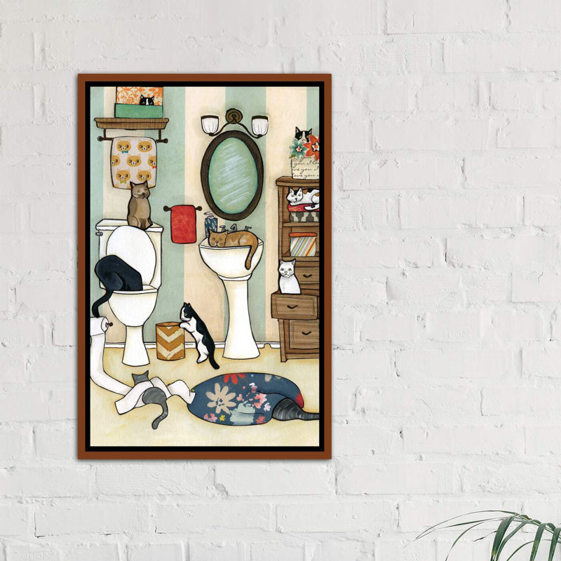 The Big Black Cat» par Jamie Morath-impression d’art graphique, H 26 po x l 18 po x P 1,5 po