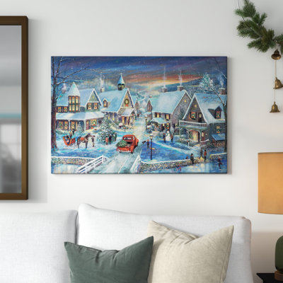 " Celebrating Home For The Holidays " Painting Print