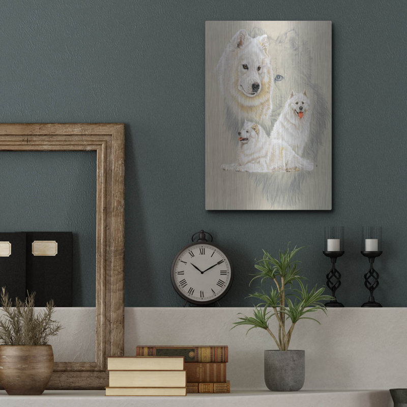 " Samoyed " by Barbara Keith, 16" H x 12" W