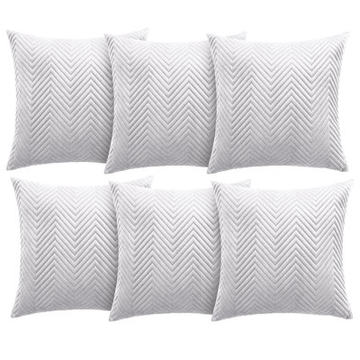 Aspire Homeware Embossed Square Velvet Cushion Cover