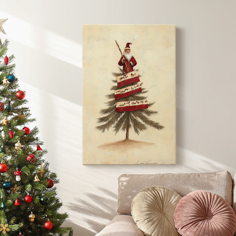 Christmas Holiday Art - Gallery Wrapped Canvas CDLXIV, 48" H x 32" W