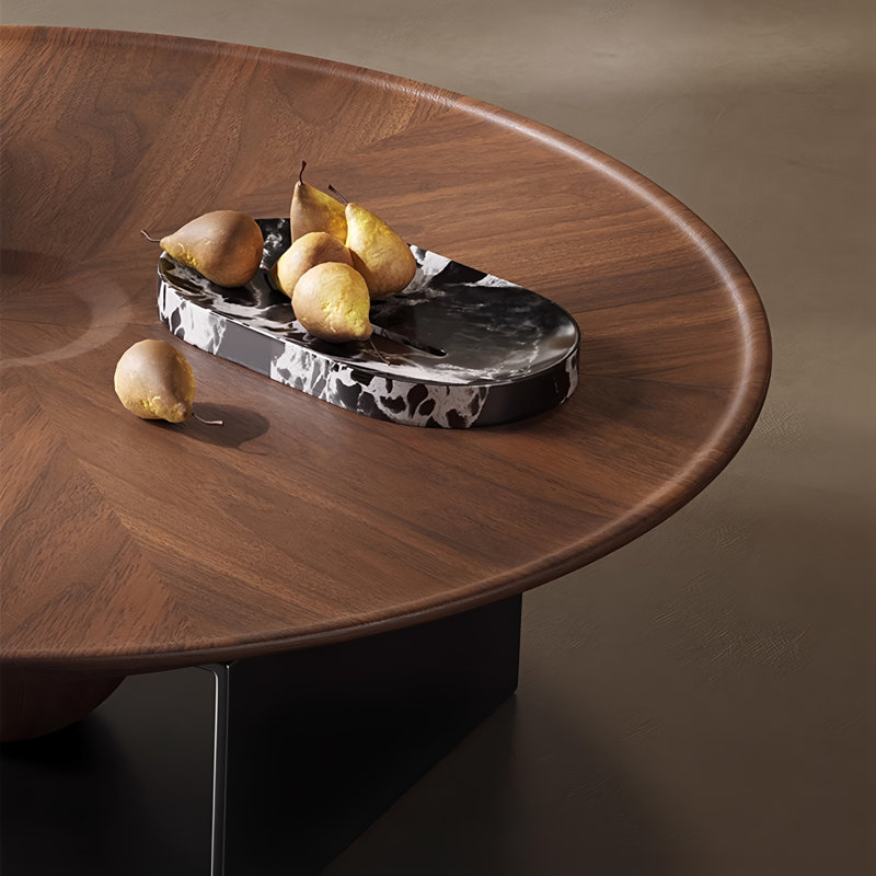 Table basse moderne en bois 39,37 po sans assemblage requis pour le salon