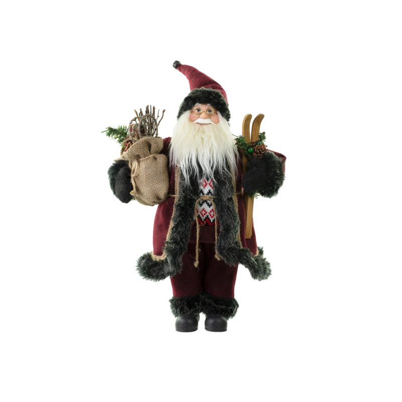 Père Noël debout et joyeux