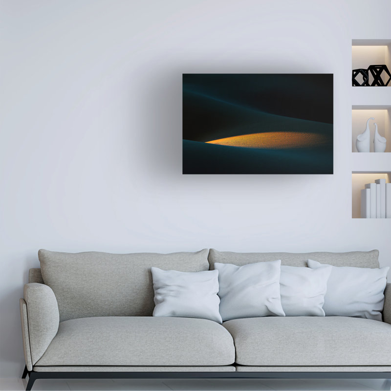 Œuvre sur toile flamand de Babak Mehrafshar, H 30 po x l 47 po