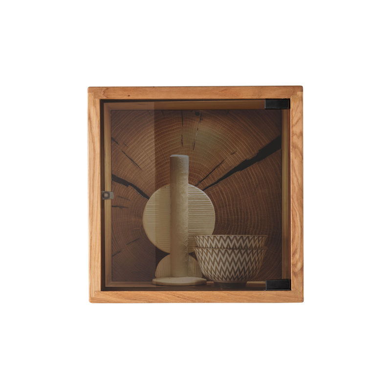 Dallastown Square Solid Wood Accent Shelf, Brown