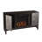 Lucely 54.25'' W Brown/Antique Silver Electric Fireplace