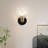Minimalist Industrial 5.7 In. 1-light Black And Copper Wall Sconce With Glass Shade For Mirror, No Bulbs Included
