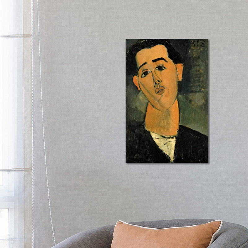 Portrait Of Juan Gris by Amedeo Modigliani - Wrapped Canvas Painting