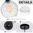 Concow 1 - Light Matte Black Single Pendant with  Hammered Glass Globe-996196313