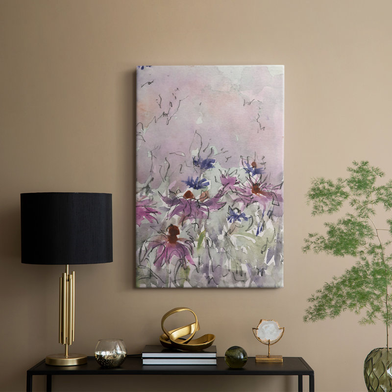 Floral Entertainment I - Gallery Cavas, H 12 po x l 8 po