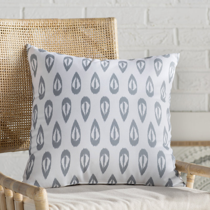 Housse de coussin carré et insert, H 20 po x l 20 po, Gris