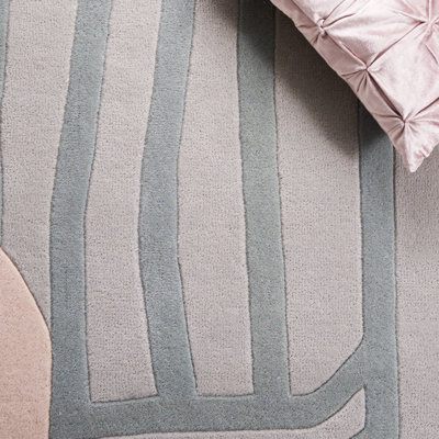Tapis ivoire / brun