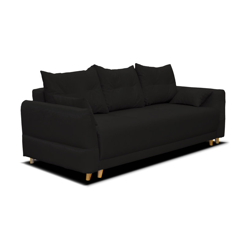 Mowbray 3-Seater Sofa Bed, Black