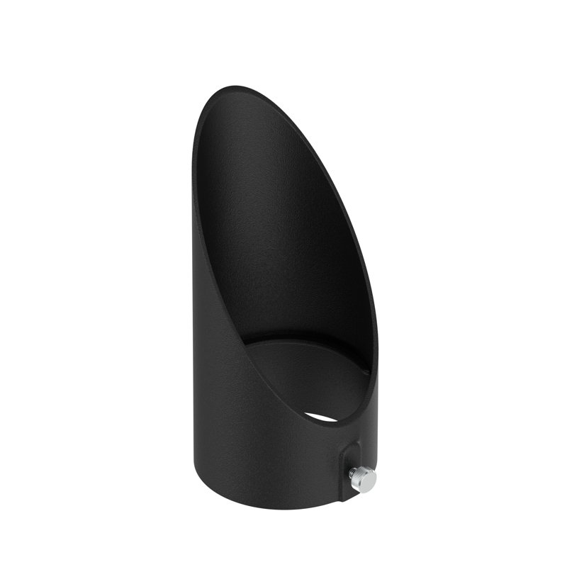 Capot long moyen Varia en noir texturé, Noir texturé