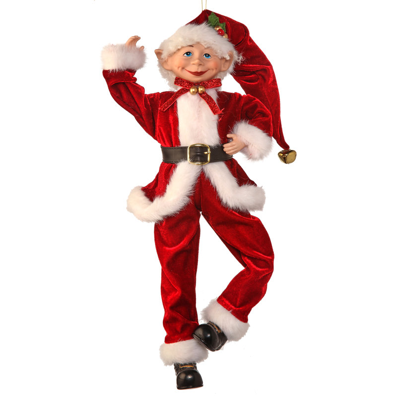 7'' Fabric People Holiday Shaped Ornament