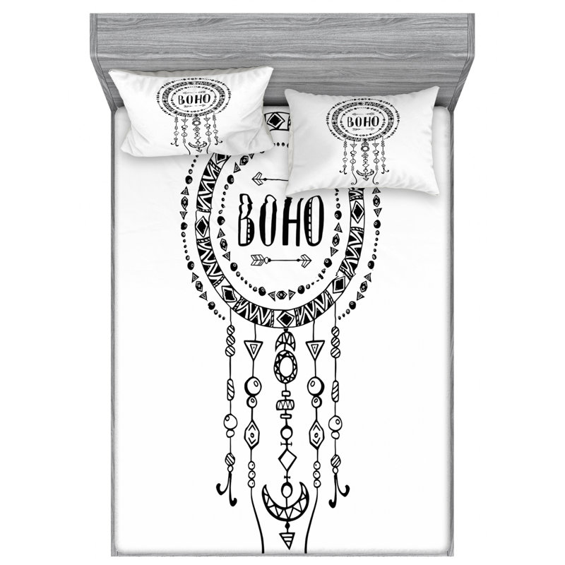Microfiber Sheet Set, Queen Sheet Set with Fitted Sheet