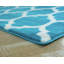 Bleu abstrait/Tapis décoratif blanc-705909982