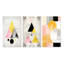 «Transcendence Retro Triangular Minimal IV», 3 pièces sur toile-1741322316-1741322355