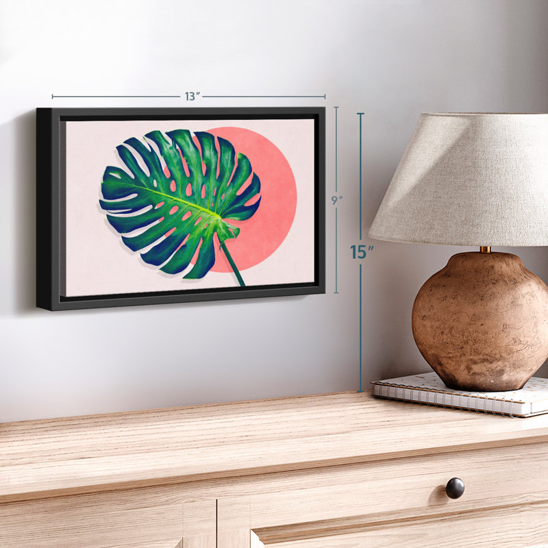 Monstera Paradise, reproduction sur toile, H 9 po x l 13 po