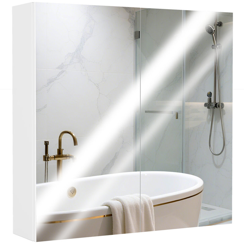 60mm W 60mm H Wall Mounted Required Medicine Cabinet Mirror