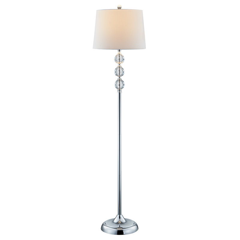 Alexys 62'' Traditional Floor Lamp, White