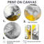 Moutarde jaune et gris vif I - art mural moderne-597494400-597494409-597494407