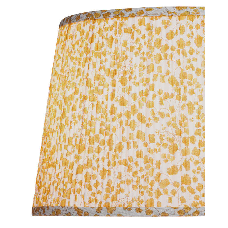 Maiden Fern Empire Lamp Shade, Yellow/Ivory
