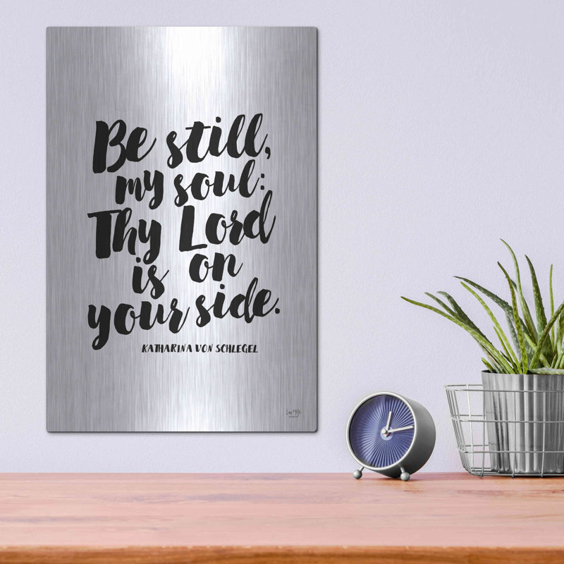 «Be Still my Soul» par Lux + Me Designs, art mural, H 16 po x l 12 po
