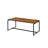 3PCs Oak & Black Finish Pack Coffee & End Set-608413489
