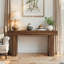 Console 63 po, table d'entrée en bois de style campagnard-1817256747