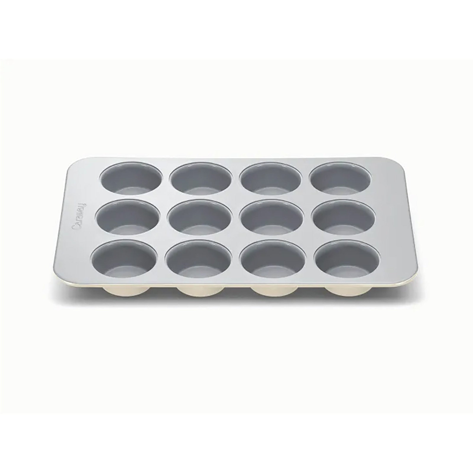 Caraway 12 Cup Nonstick Ceramic Muffin Pan, Cream, Cream
