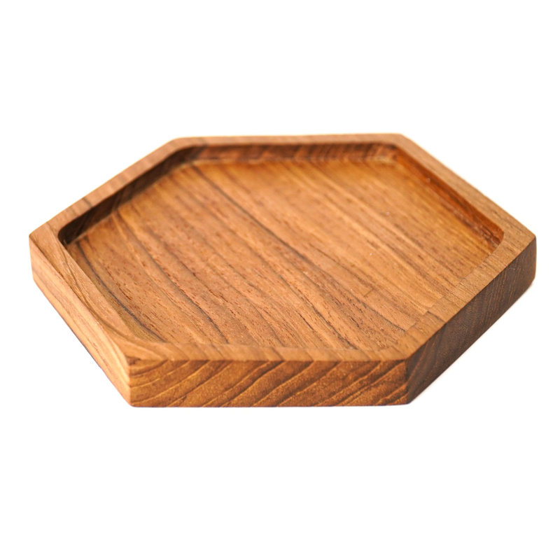 Wood 4 Piece Coaster Set