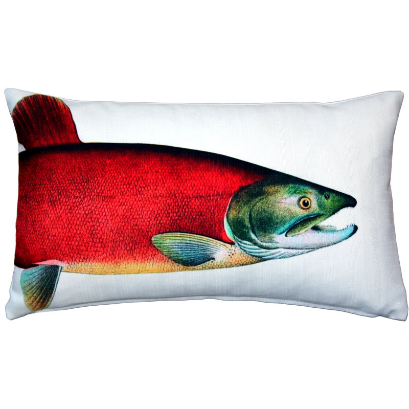  Coussin lombaire intérieur / extérieur Salmon Fish