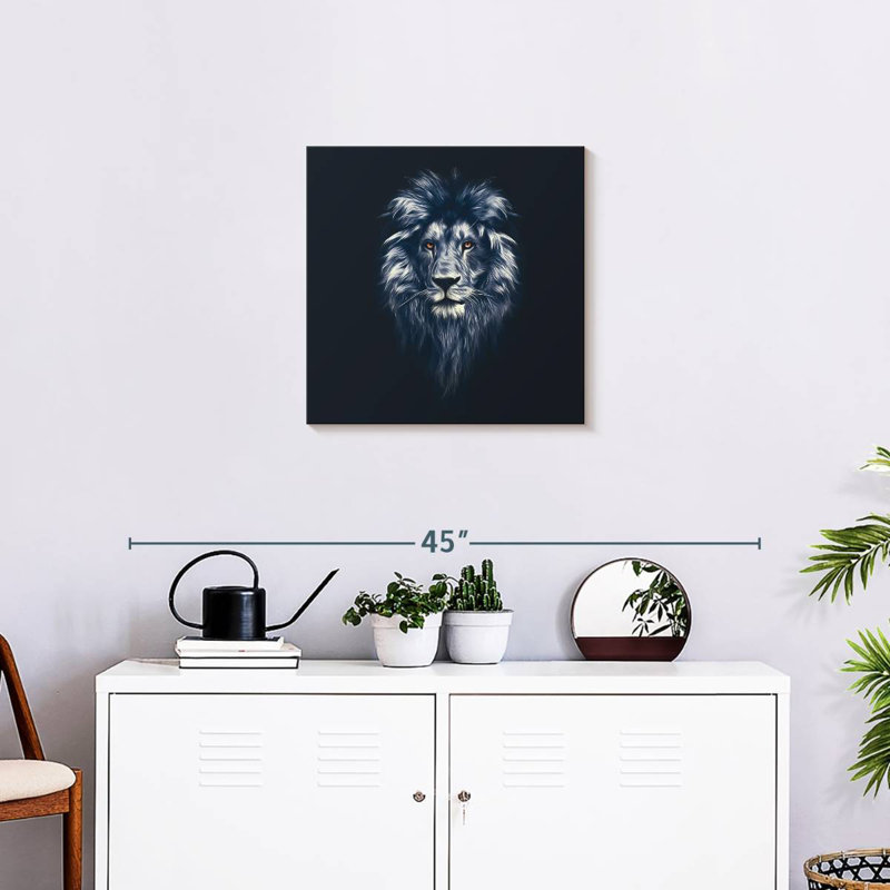 Brampt Bewitching Lion Head, 20" H x 20" W
