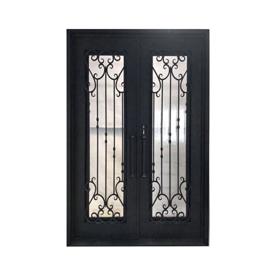 Garden Stairwell Iron Door