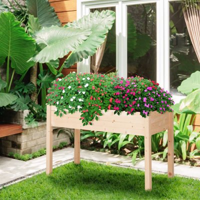 Lit de jardin surélevé avec pieds Outsunny