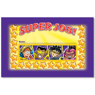 Superheroes Incentive Punch Cards