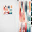 Gabrie - Expressions artistiques orange et bleues IV - Rideau moderne - Velours obscurcissant - 1 panneau-554575745
