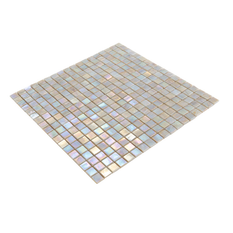 Skosh 0.6" x 0.6" Glass Grid Mosaic Wall & Floor Tile