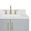 ARIEL Taylor 42.25 Single Sink Bathroom Vanity with Man-Made Stone Top-Oval-635474369-635474371-661486141