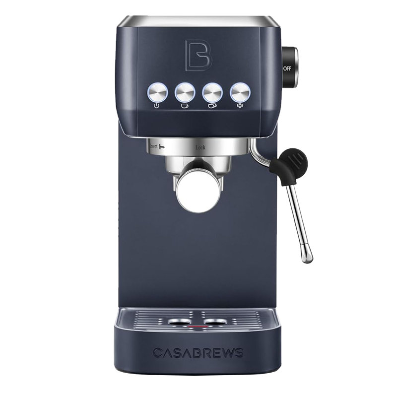 CASABREWS 3700E 20 Bar Espresso Machine Cappuccino Maker with Milk Frother, Royal Blue
