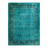 Overyed One-of-a-Kind Rectangle 9' X 12' Hand Knotted Area Rug