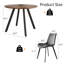 Ensemble de table de salle à manger ronde, table de cuisine moderne avec chaises-116817781-116817782-95382616