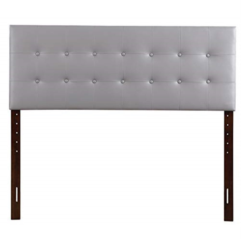 Upholstered Headboard, Queen, Light Gray 2
