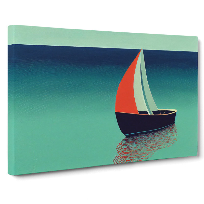 Modern Sailing Boat Vol.4 - Wrapped Canvas, 35cm H x 50cm W x 3cm D