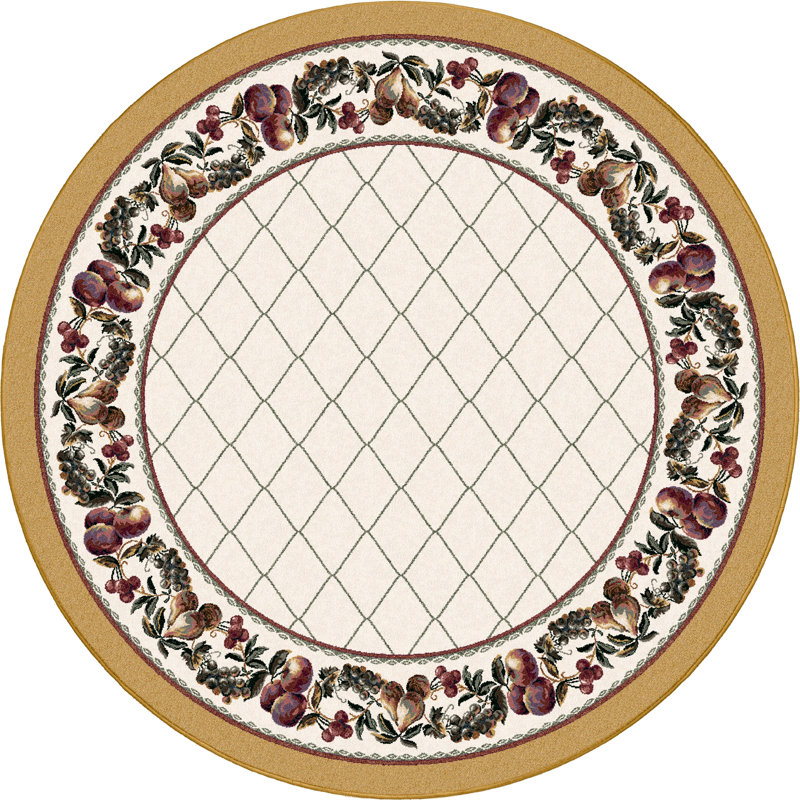 Tapis en treillis Alminus, Rond 7 pi 7 po