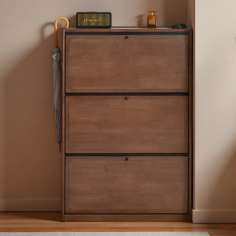 Armoire à chaussures populaire en bois massif